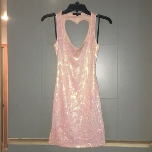 Valentine’s Day!!! Heart shaped back sequin dress